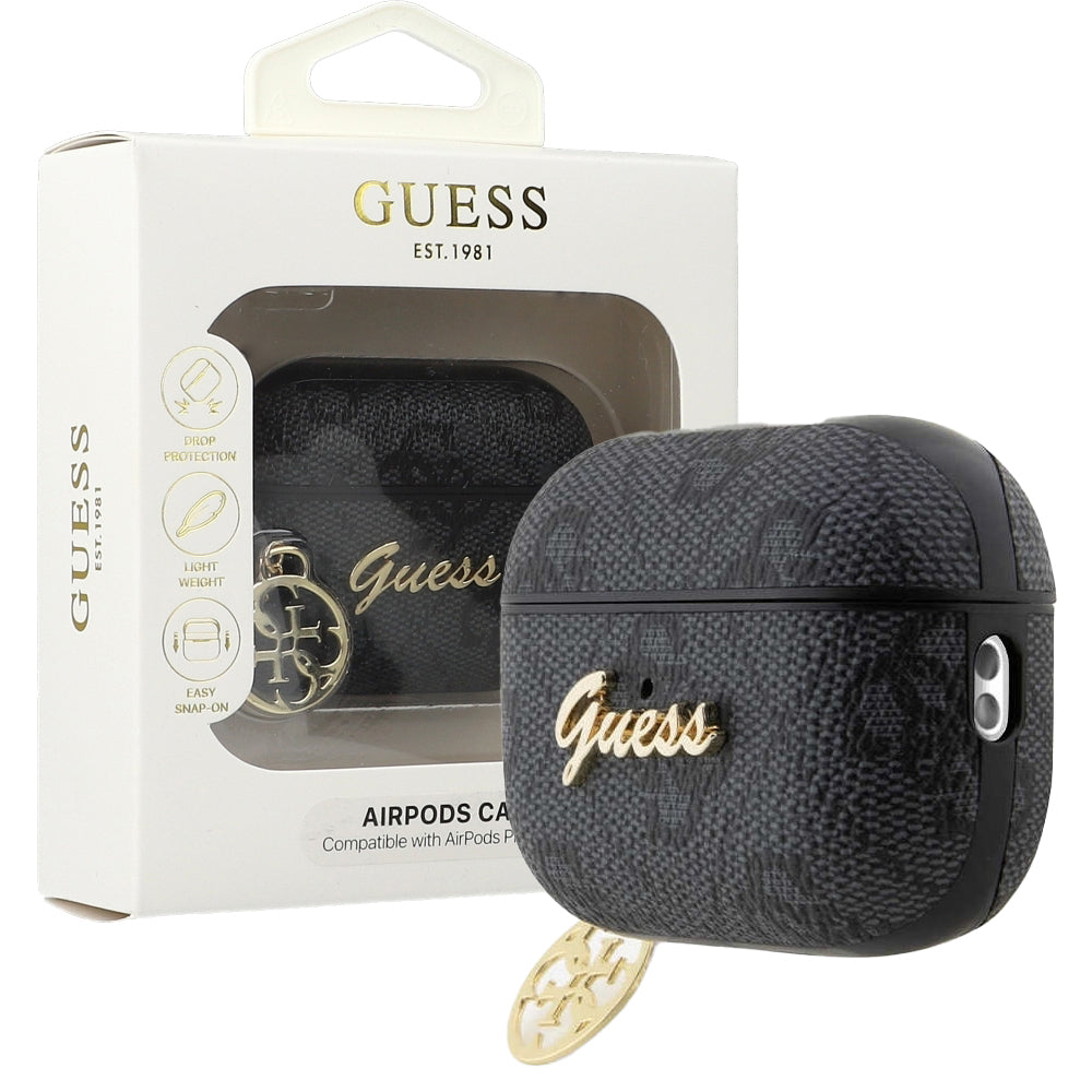 Schutzhülle Guess 4G Charm Collection Case für AirPods Pro 2, Schwarz