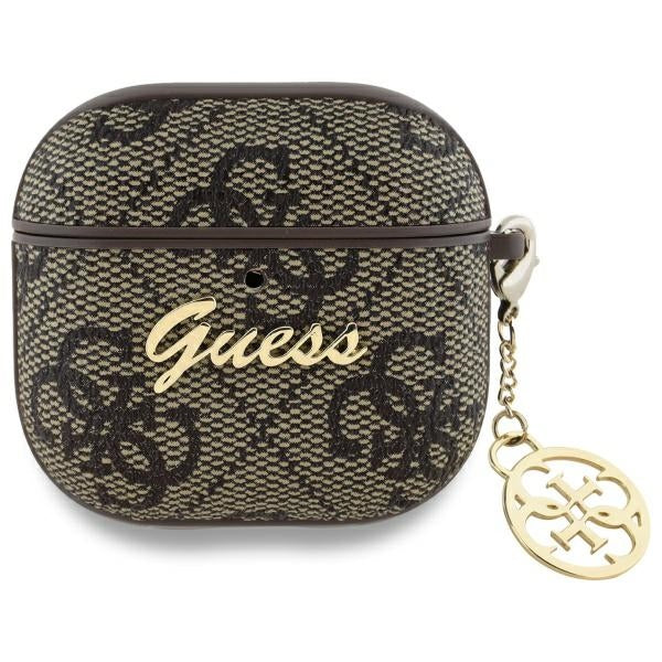 Schutzhülle Guess 4G Charm Collection Case für AirPods 4, Braun