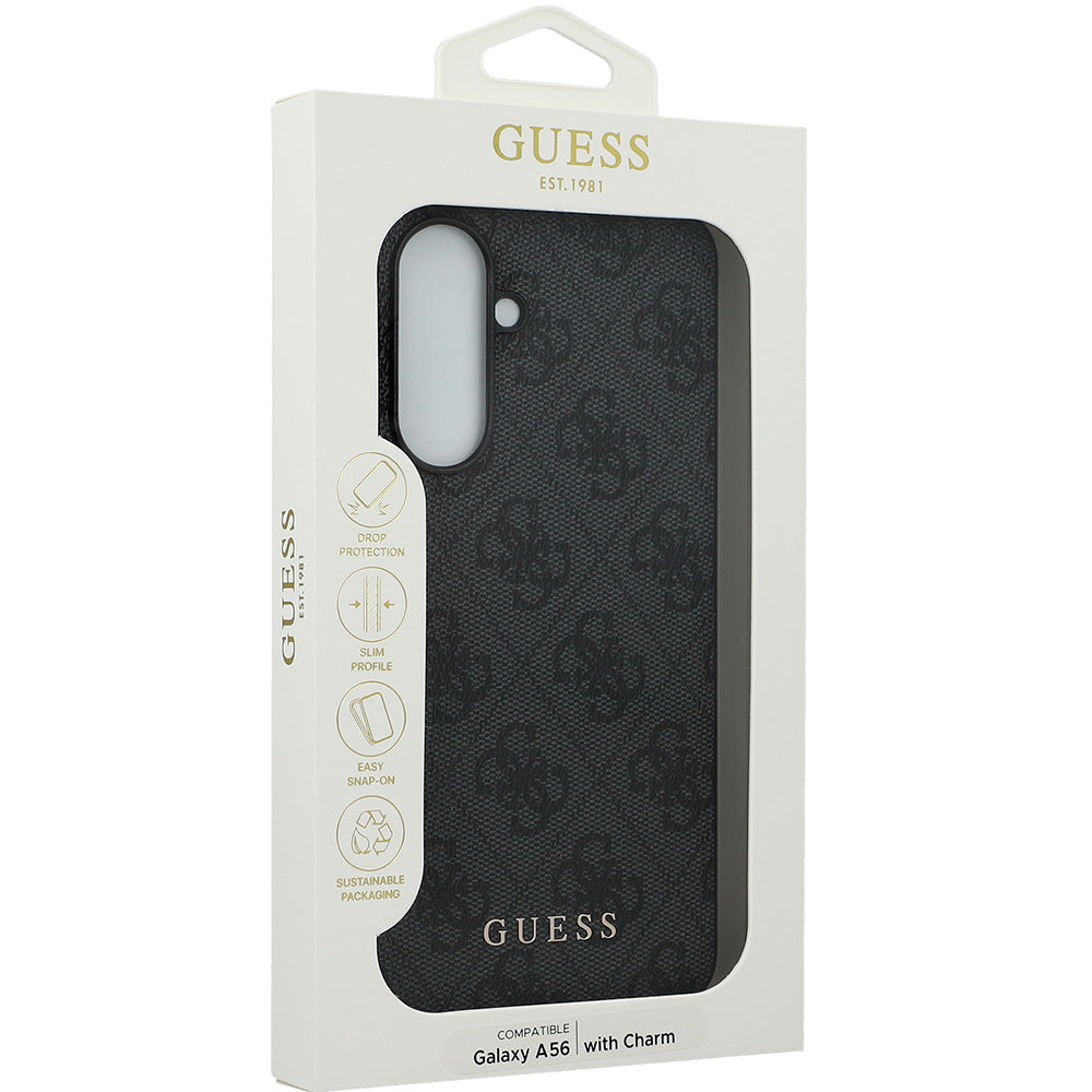 Handyhülle für Galaxy A56 5G, Guess 4G Charms Collection, Schwarz