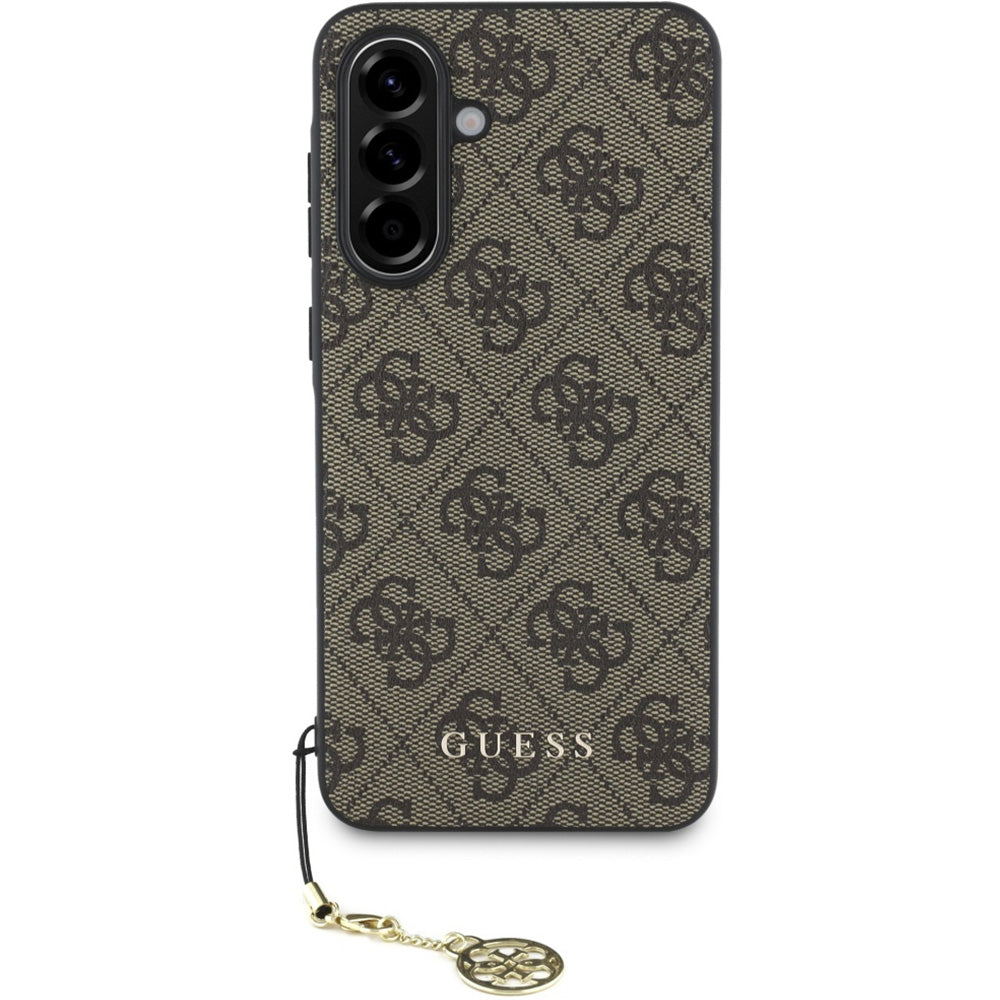 Handyhülle für Galaxy A56 5G, Guess 4G Charms Collection, Braun