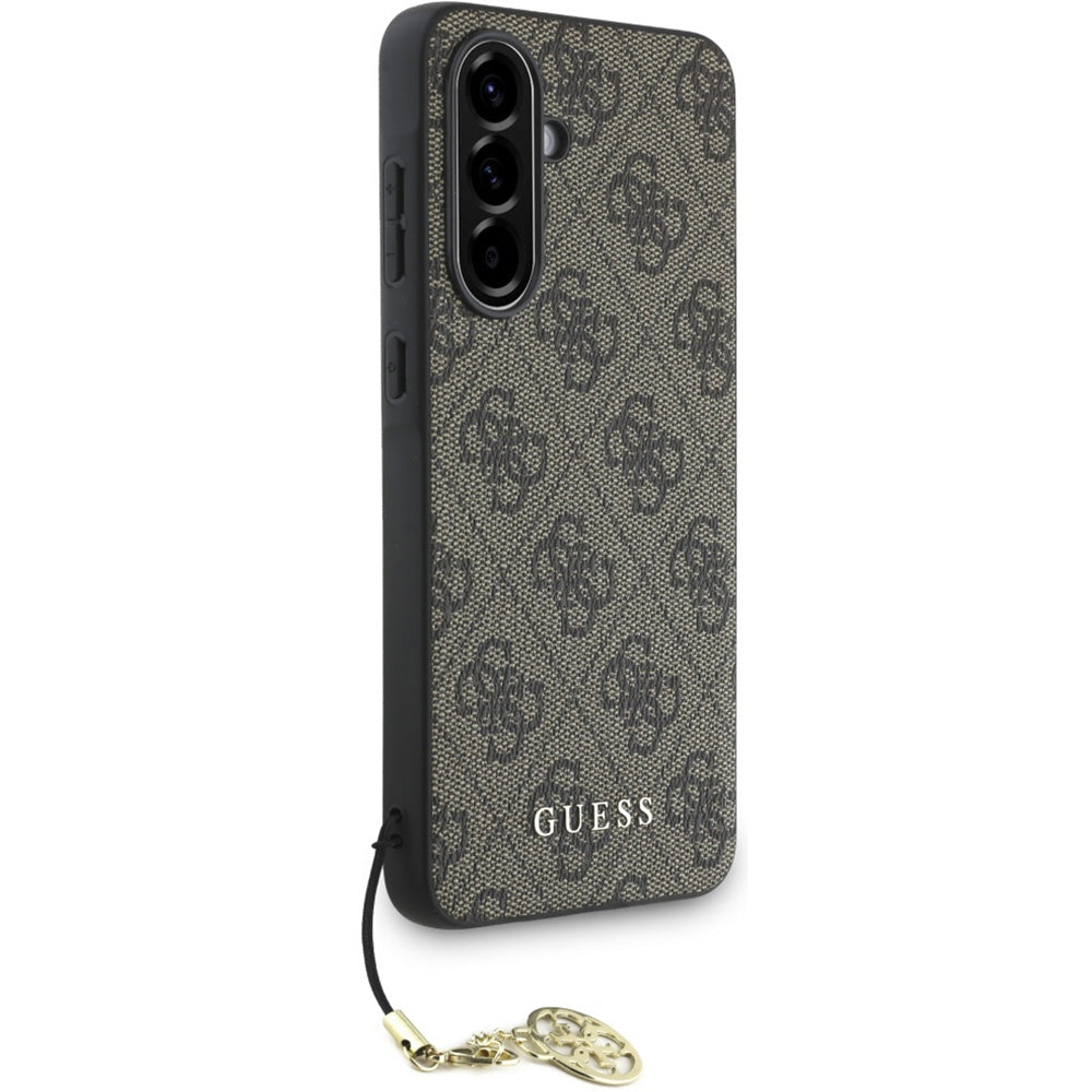 Handyhülle für Galaxy A56 5G, Guess 4G Charms Collection, Braun