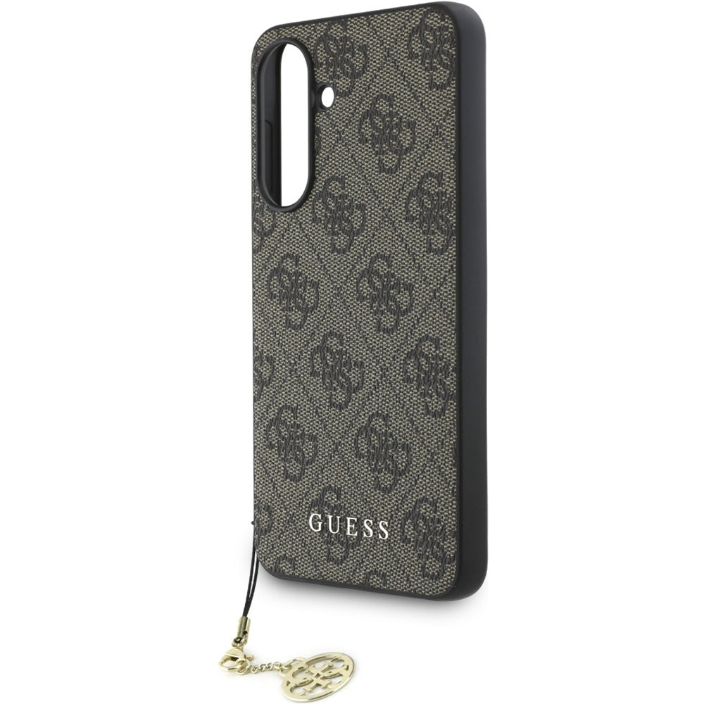 Handyhülle für Galaxy A56 5G, Guess 4G Charms Collection, Braun