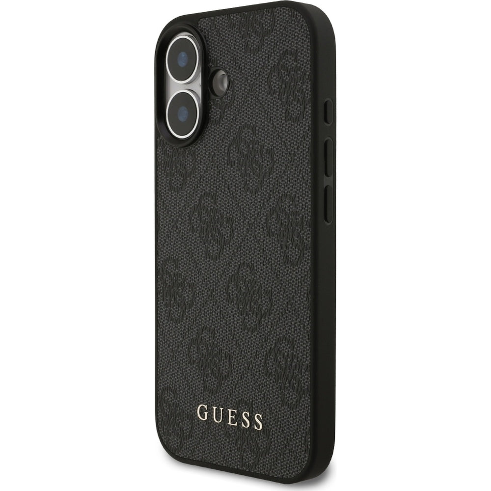 Handyhülle für iPhone 17, Guess Hardcase 4G Classic, Schwarz