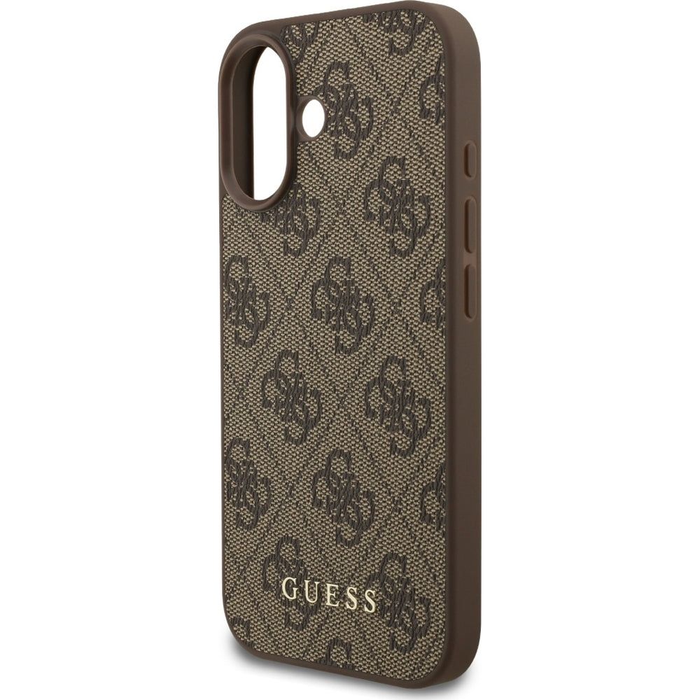 Handyhülle für iPhone 17, Guess Hardcase 4G Classic, Braun