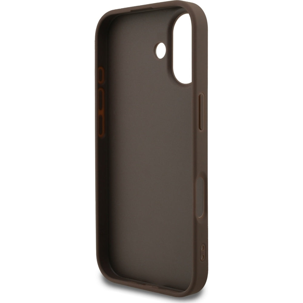 Handyhülle für iPhone 17, Guess Hardcase 4G Classic, Braun