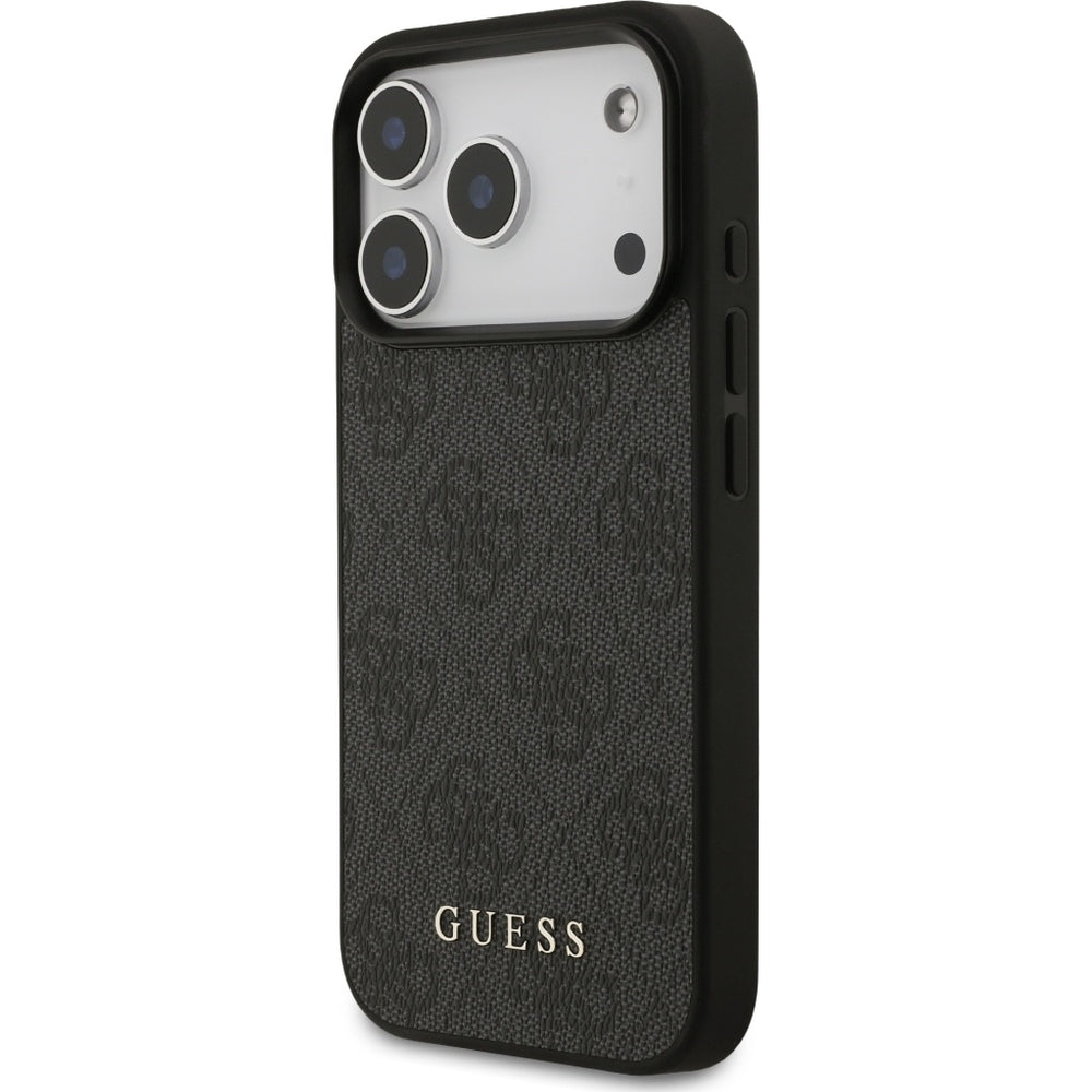 Handyhülle für iPhone 17 Pro, Guess Hardcase 4G Classic, Schwarz
