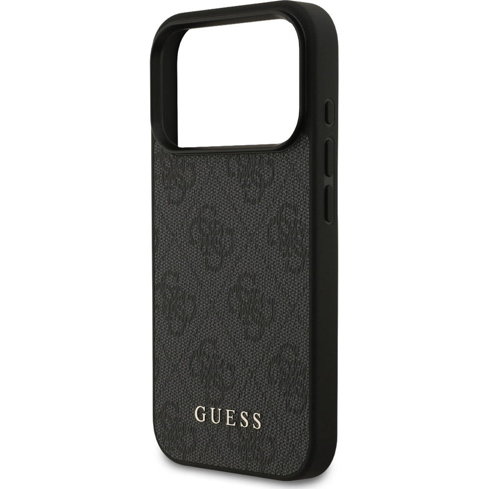 Handyhülle für iPhone 17 Pro, Guess Hardcase 4G Classic, Schwarz