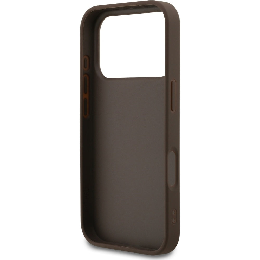 Handyhülle für iPhone 17 Pro, Guess Hardcase 4G Classic, Braun