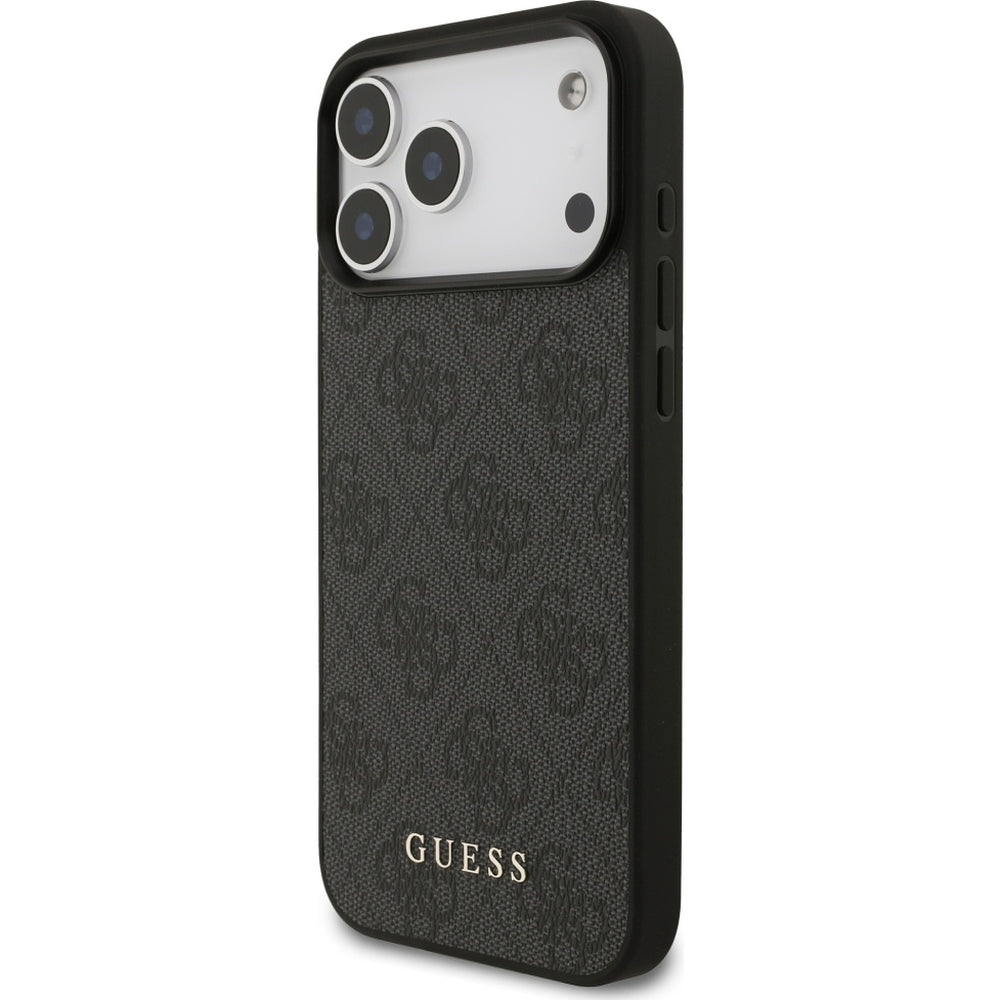 Handyhülle für iPhone 17 Pro Max, Guess Hardcase 4G Classic, Schwarz