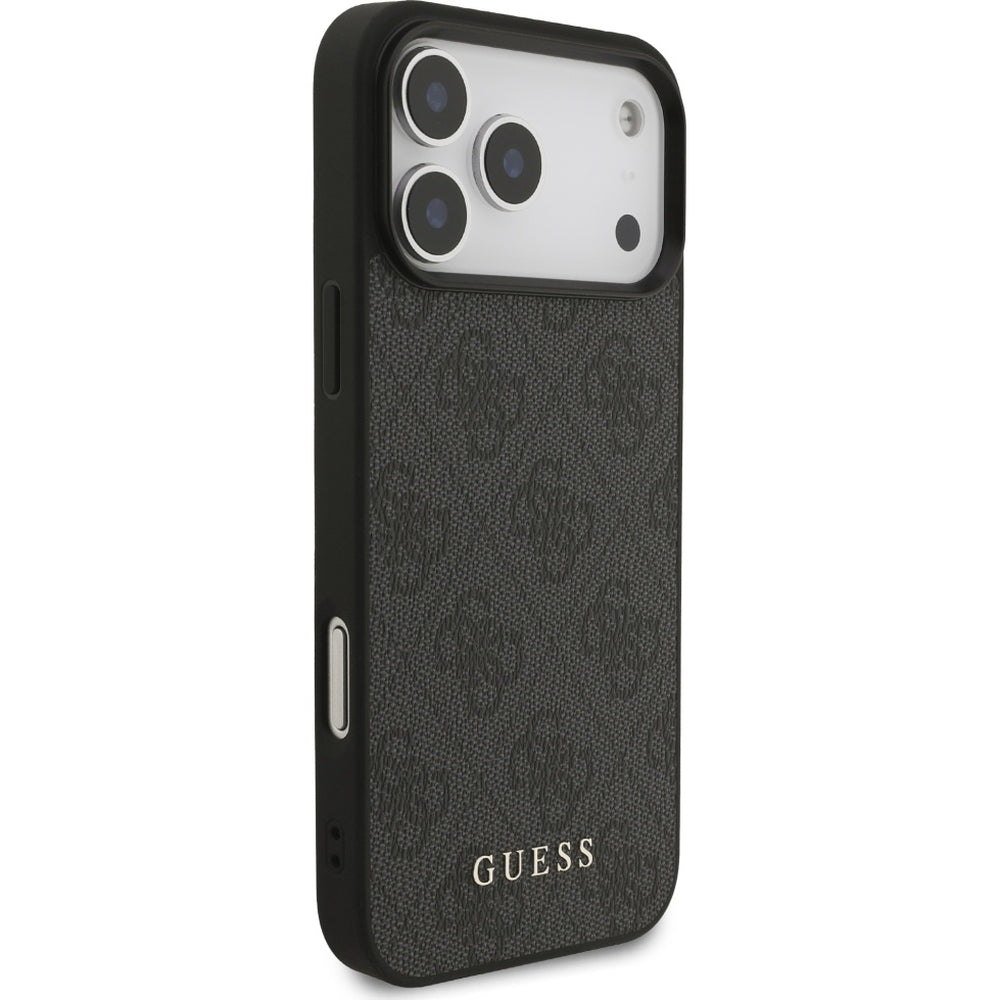 Handyhülle für iPhone 17 Pro Max, Guess Hardcase 4G Classic, Schwarz