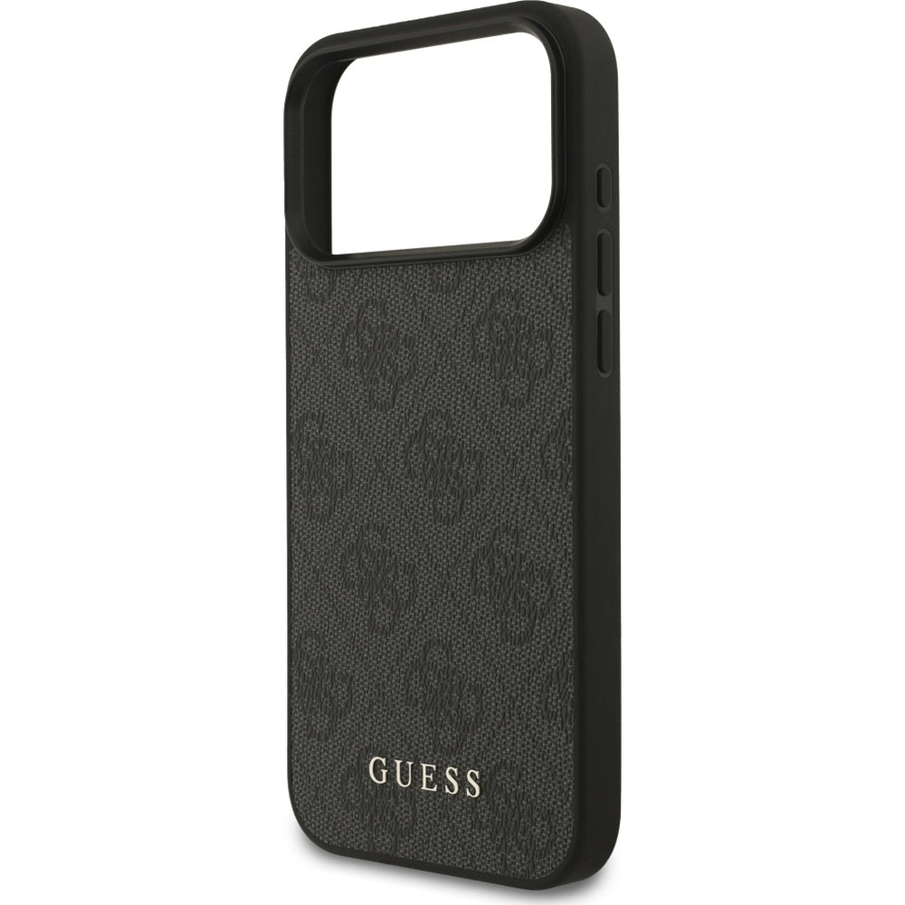Handyhülle für iPhone 17 Pro Max, Guess Hardcase 4G Classic, Schwarz