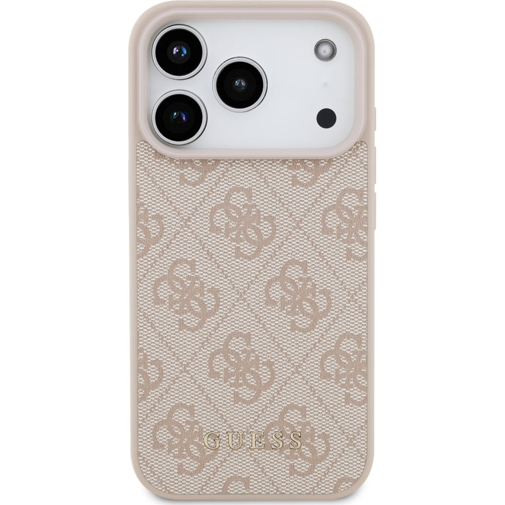 Handyhülle für iPhone 17 Pro, Guess Hardcase 4G Classic, Rosa