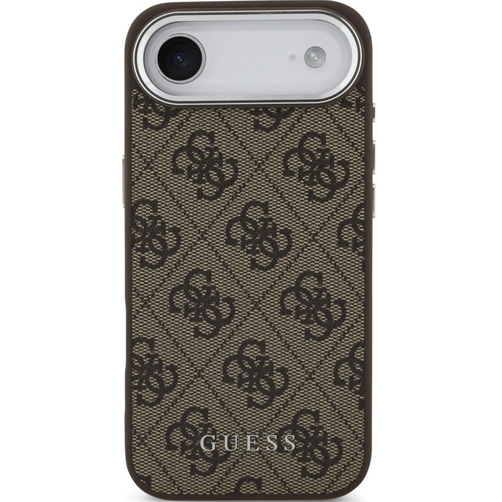 Handyhülle für iPhone Air, Guess Hardcase 4G Classic 4G Logo MagSafe, Braun