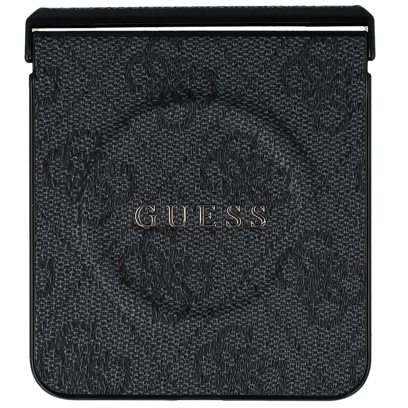 Handyhülle für Galaxy Z Flip7, Guess Hardcase 4G Ring Classic Logo mit MagSafe, Schwarz
