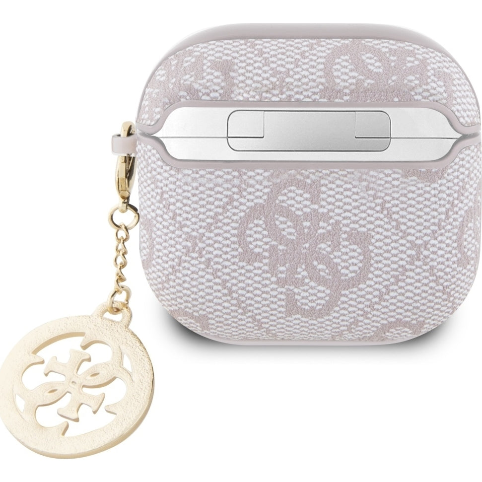 Schutzhülle Guess Strass 4G Charm Case für AirPods 4, Rosa
