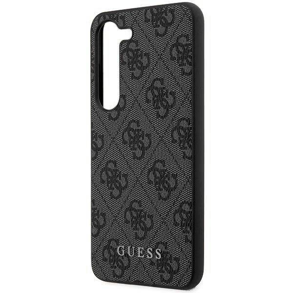 Schutzhülle Guess 4G Metal Gold Logo für Galaxy S23, Grau