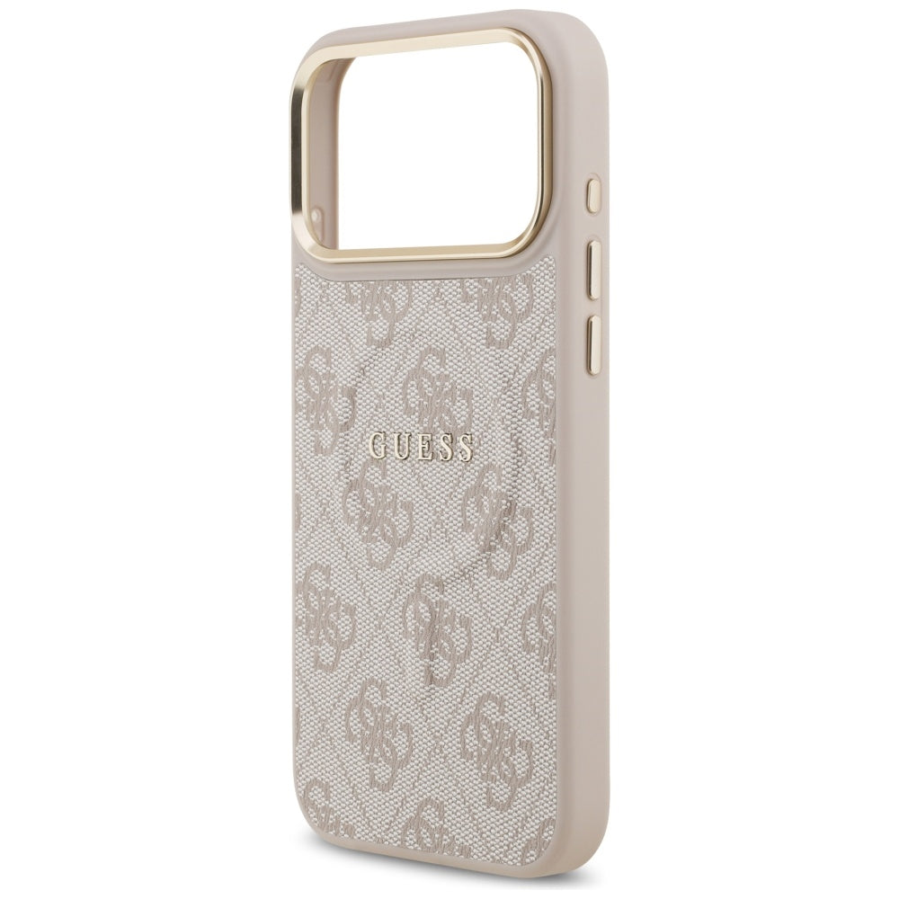 Handyhülle für iPhone 17 Pro Max, Guess Hardcase 4G Classic MagSafe, Rosa