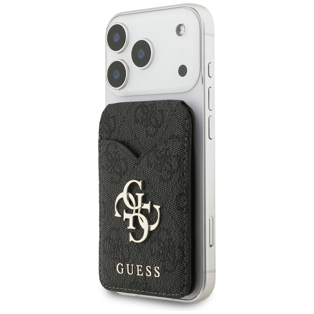 Kartenetui mit Spiegel Guess Stand and Mirror MagSafe, Schwarz