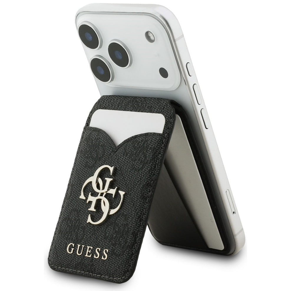 Kartenetui mit Spiegel Guess Stand and Mirror MagSafe, Schwarz