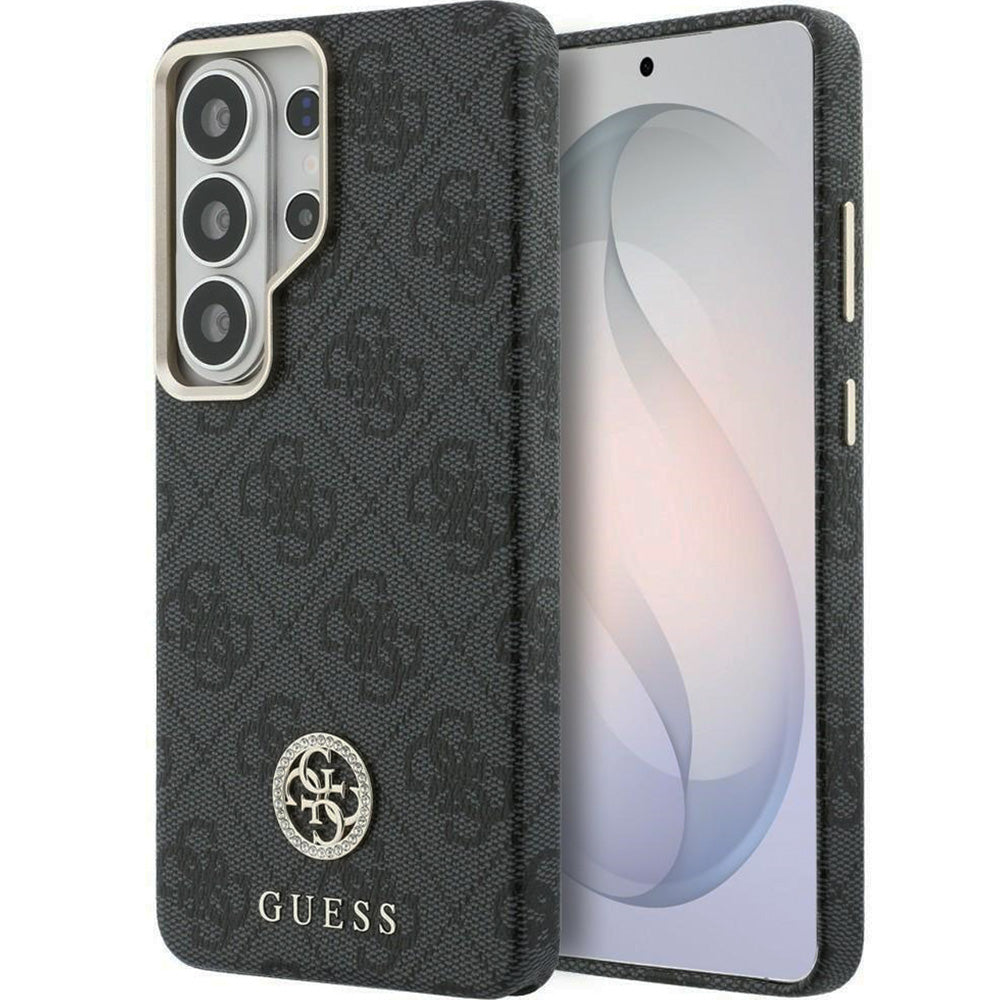 Handyhülle für Galaxy S26 Ultra, Guess Saffiano Logo MagSafe, Schwarz