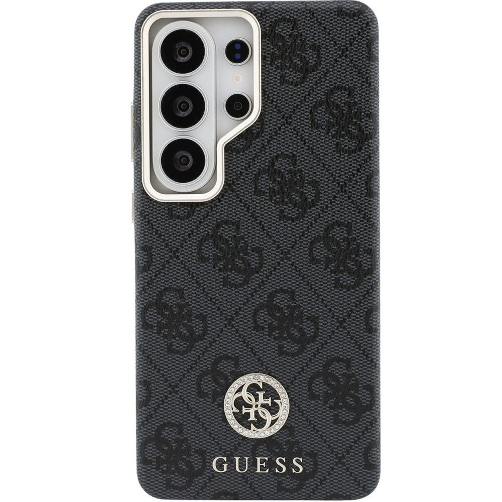 Handyhülle für Galaxy S26 Ultra, Guess Saffiano Logo MagSafe, Schwarz