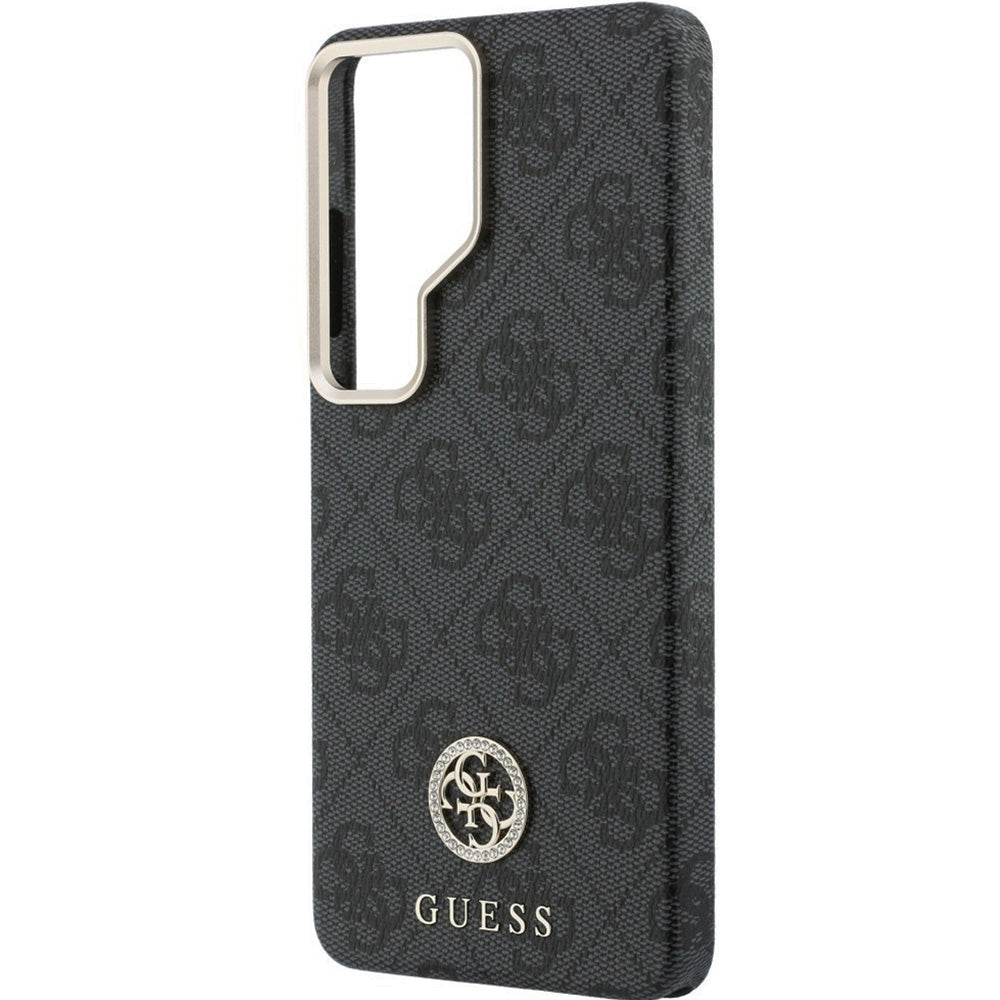 Handyhülle für Galaxy S26 Ultra, Guess Saffiano Logo MagSafe, Schwarz