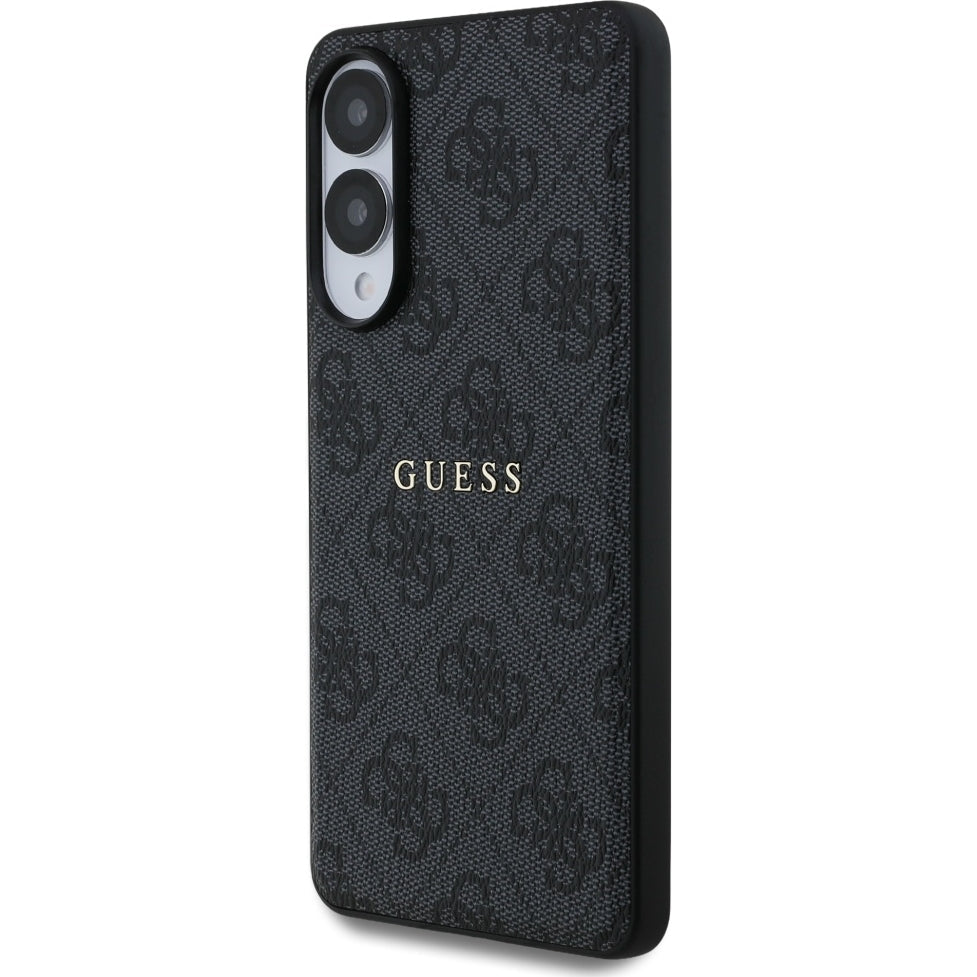 Handyhülle für Galaxy S25 Edge, Guess Hardcase 4G Ring Classic Logo MagSafe, Schwarz