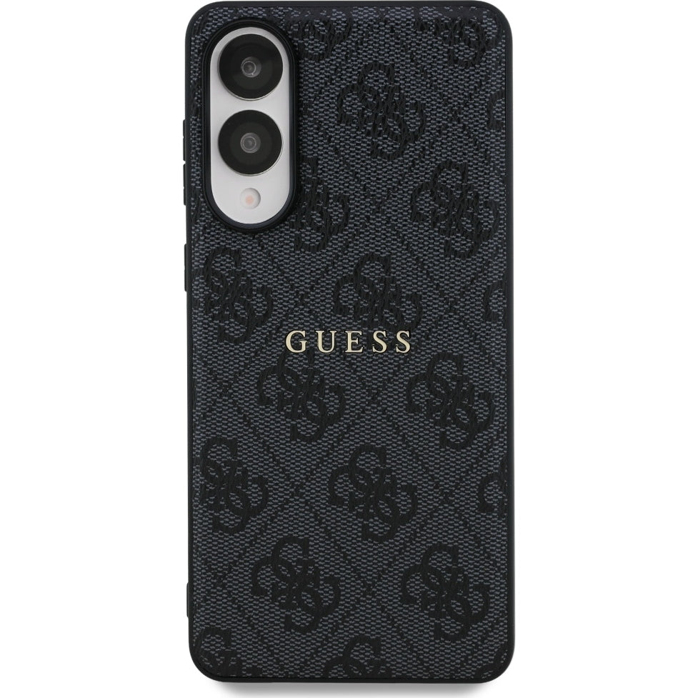 Handyhülle für Galaxy S25 Edge, Guess Hardcase 4G Ring Classic Logo MagSafe, Schwarz