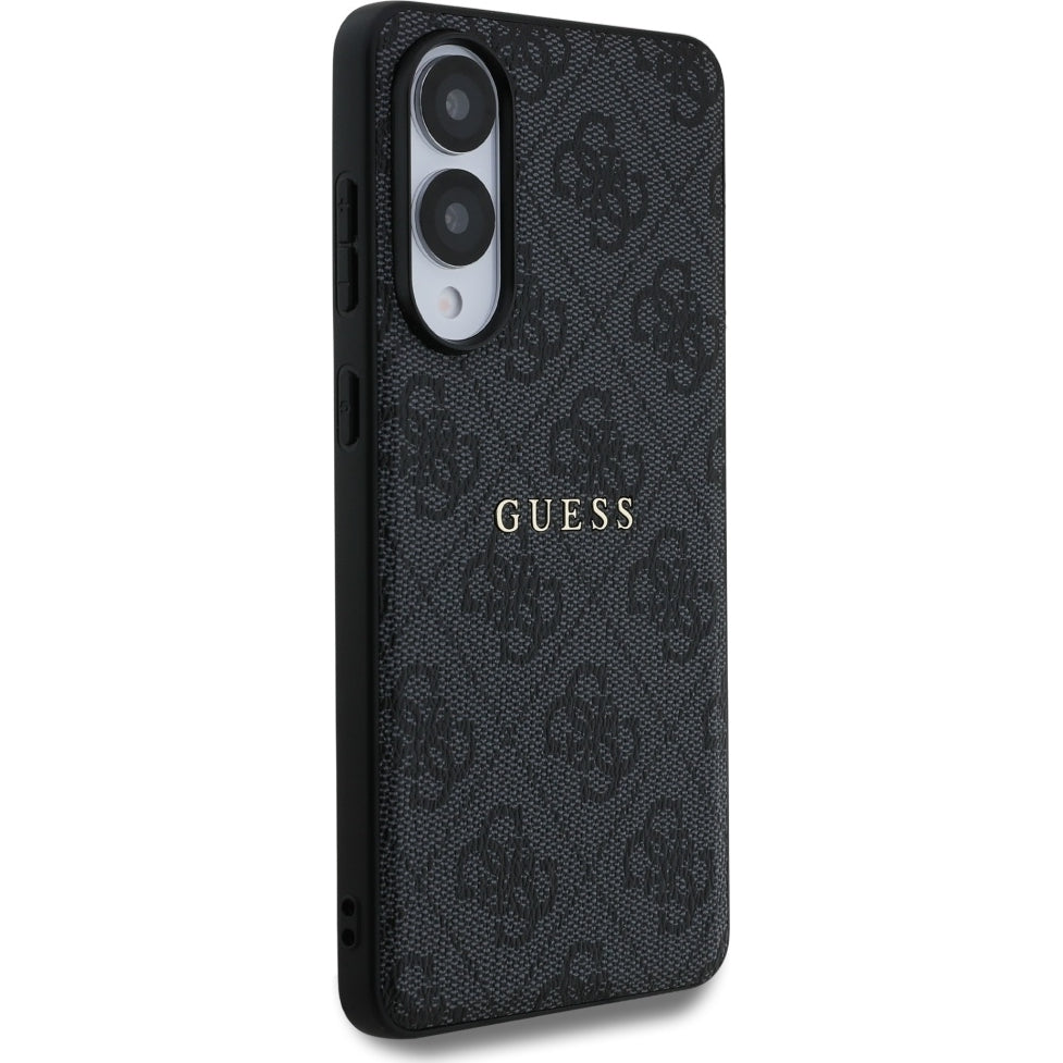 Handyhülle für Galaxy S25 Edge, Guess Hardcase 4G Ring Classic Logo MagSafe, Schwarz