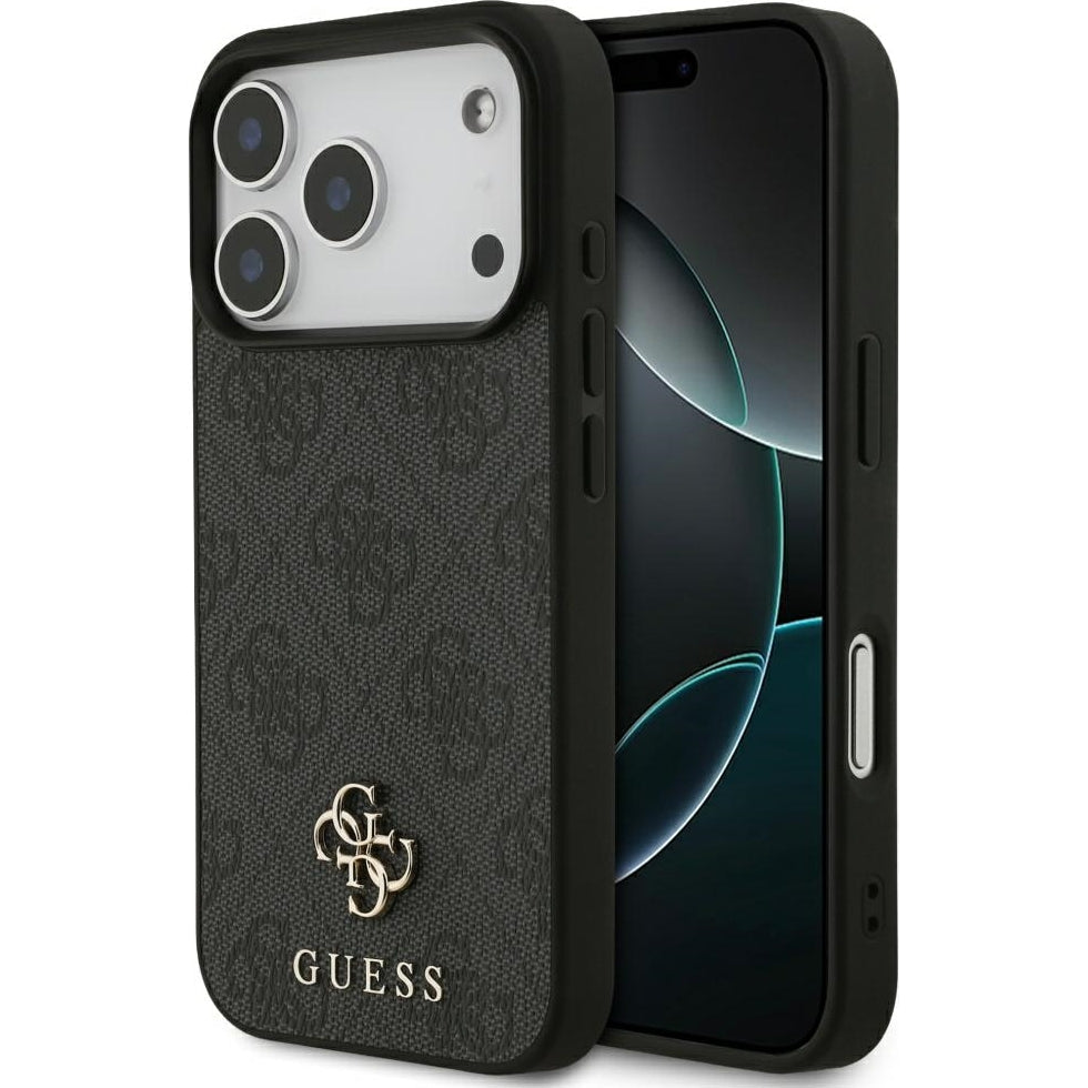 Handyhülle für iPhone 17 Pro Max, Guess Hardcase 4G Small 4G and Classic mit MagSafe, Schwarz