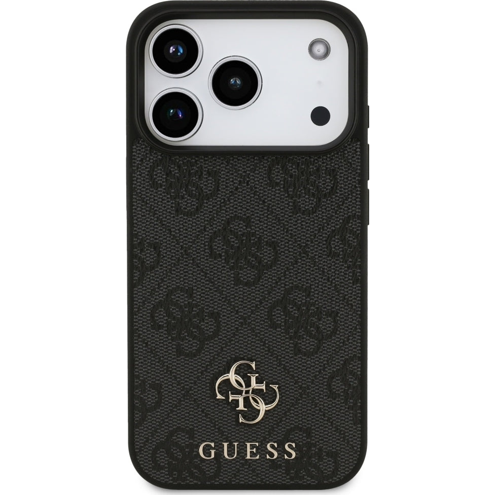 Handyhülle für iPhone 17 Pro Max, Guess Hardcase 4G Small 4G and Classic mit MagSafe, Schwarz