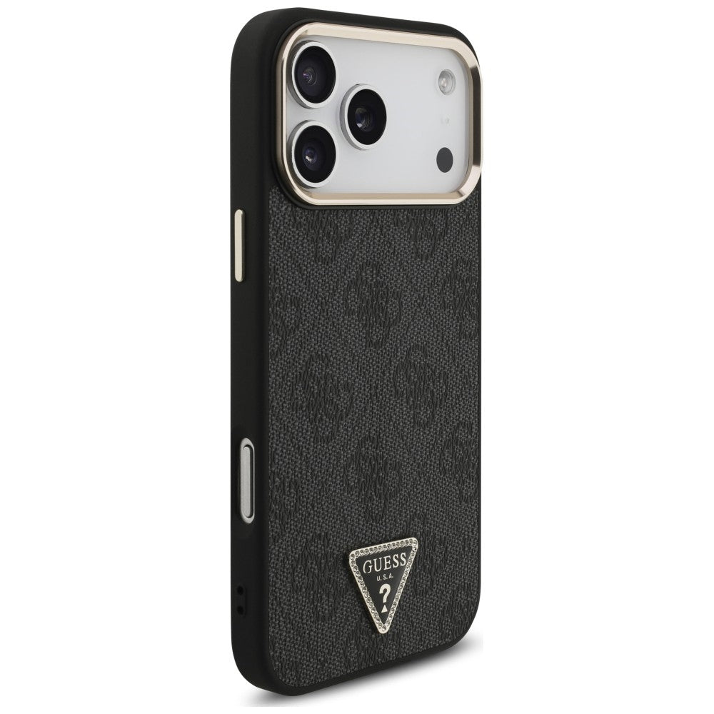 Guess Handyhülle 4G Triangle Logo für iPhone 18 Pro / 17 Pro, Schwarz (4/8)