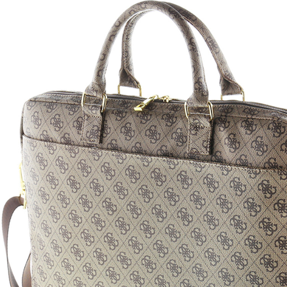 Tasche für Laptops 15'', Guess 4G Uptown, Braun