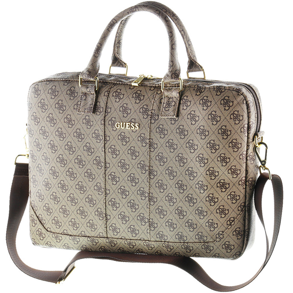 Tasche für Laptops 15'', Guess 4G Uptown, Braun