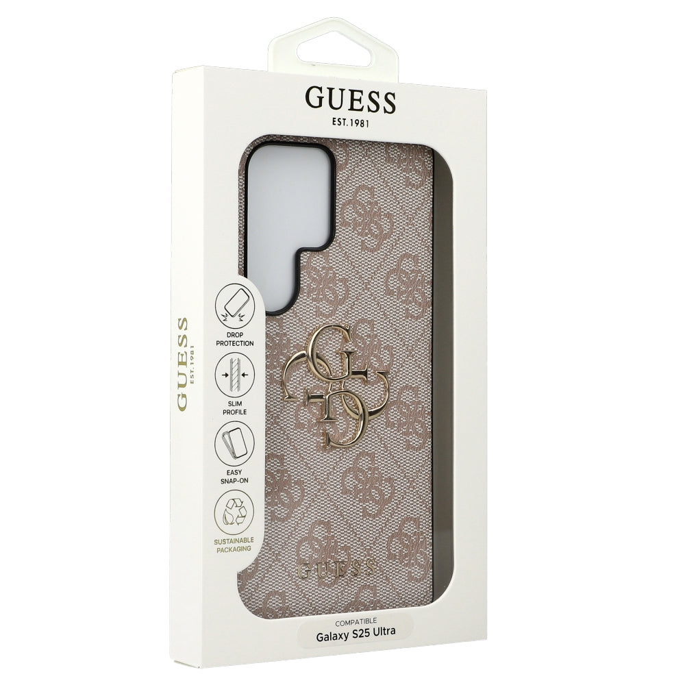 Handyhülle für Galaxy S25 Ultra, Guess Hardcase 4G Big Metal Logo, Rosa