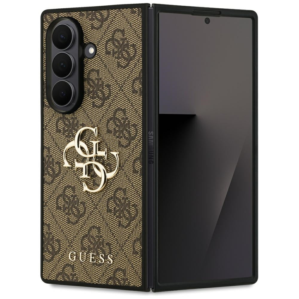 Handyhülle für Galaxy Z Fold7, Guess Hardcase 4G Big Metal Logo, Braun
