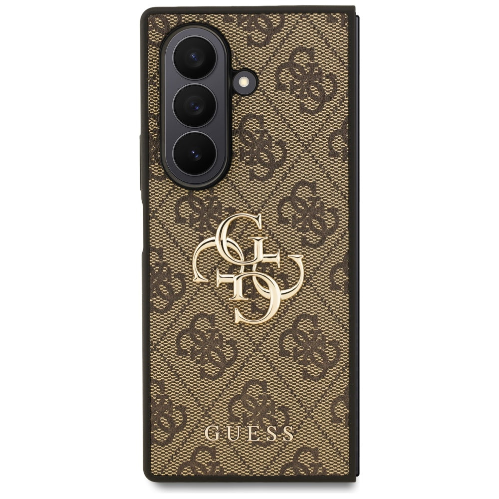 Handyhülle für Galaxy Z Fold7, Guess Hardcase 4G Big Metal Logo, Braun