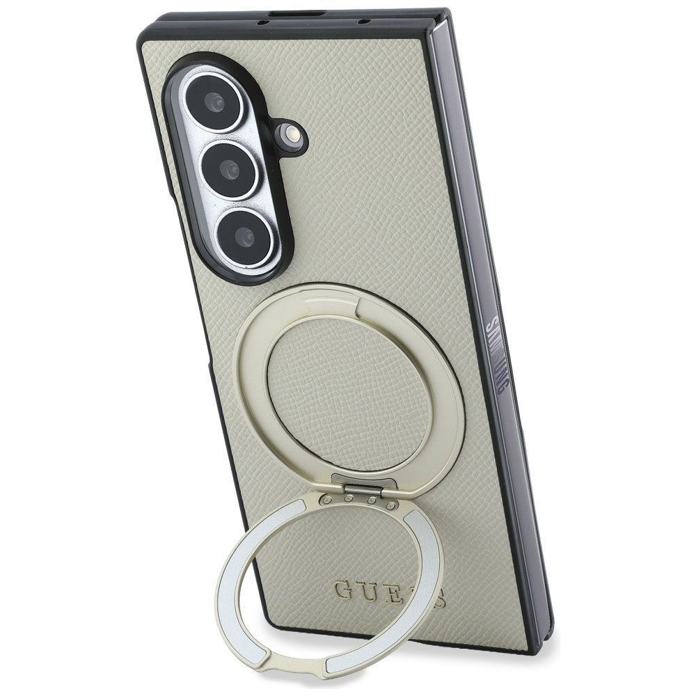 Handyhülle Guess Magnetic Ring Stand Classic für Galaxy Z Fold8 Ultra mit MagSafe, Beige