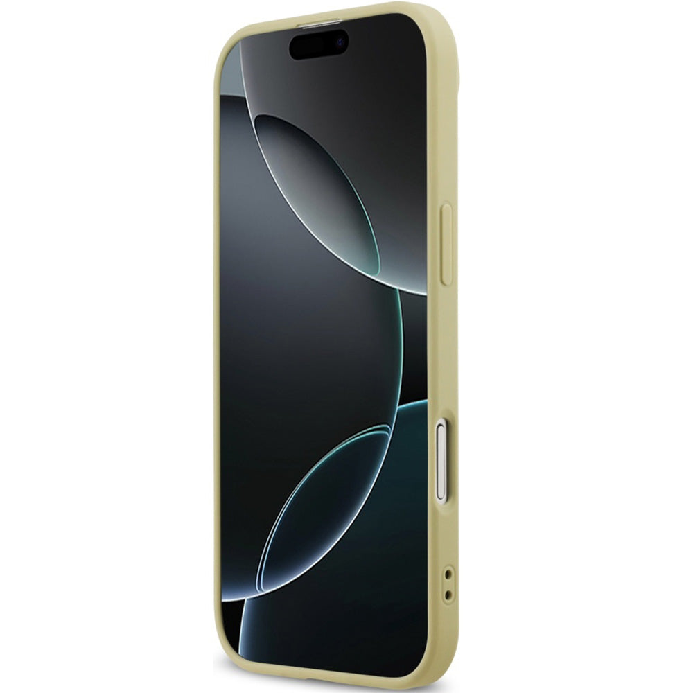 Handyhülle für iPhone Air, Guess Fixed Glitter Big 4G, Gold-Glitter