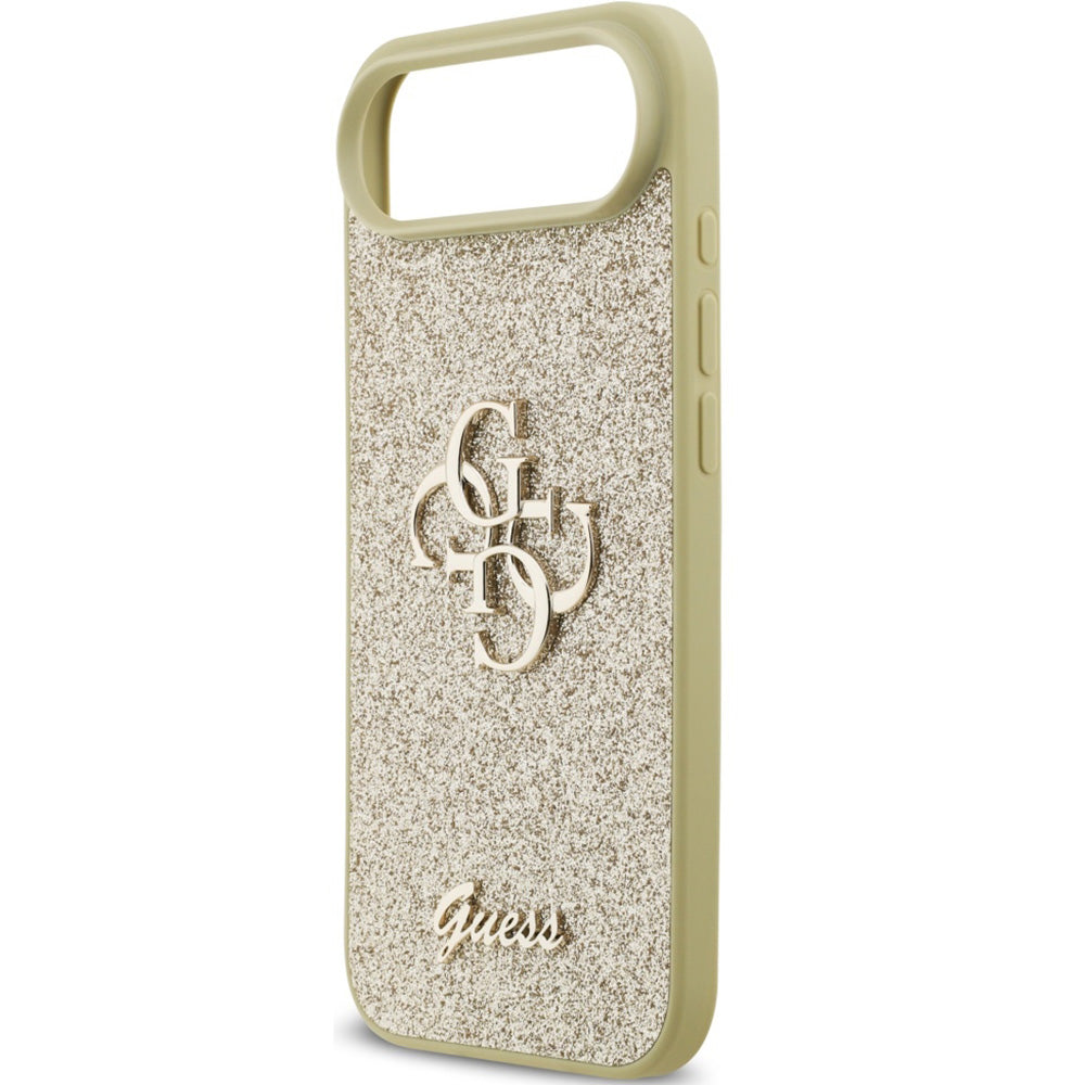 Handyhülle für iPhone Air, Guess Fixed Glitter Big 4G, Gold-Glitter