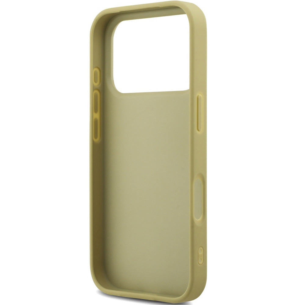 Handyhülle für iPhone 17 Pro, Guess Fixed Glitter Big 4G, Gold-Glitter