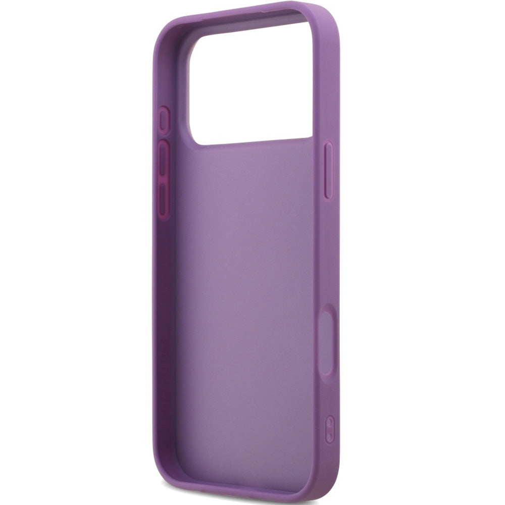 Handyhülle für iPhone 17 Pro Max, Guess Fixed Glitter Big 4G, Violett -Glitter