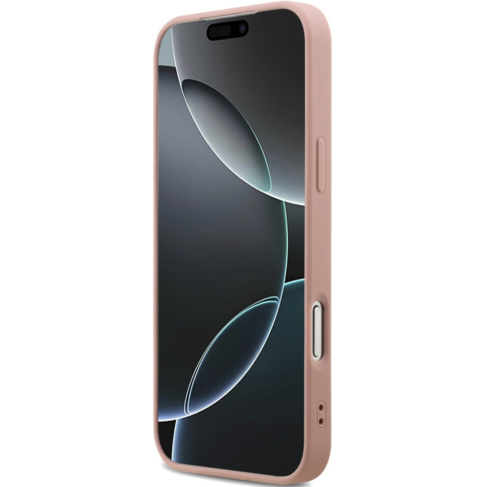 Handyhülle für iPhone 17 Pro Max, Guess Fixed Glitter Big 4G, Rosa-Glitter