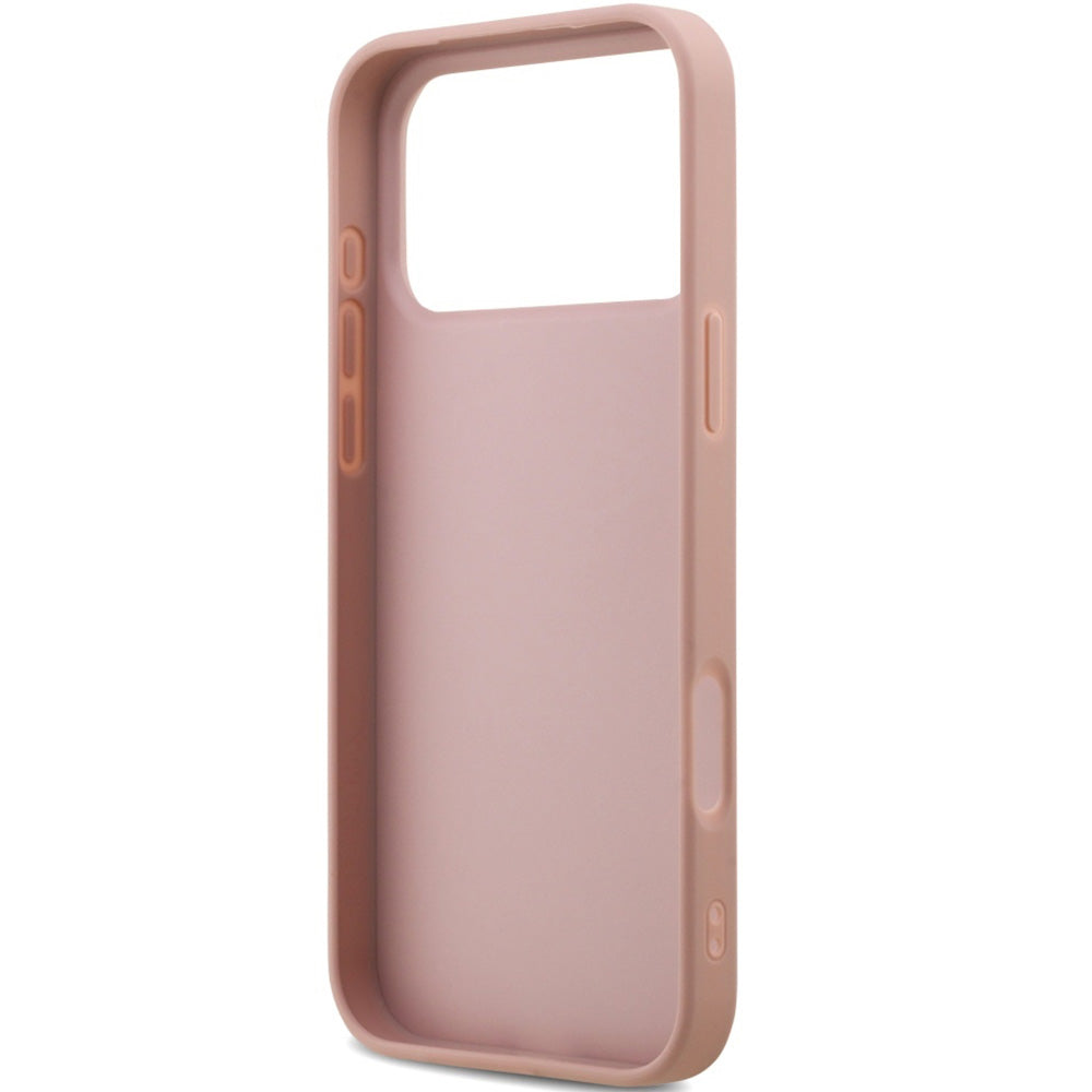 Handyhülle für iPhone 17 Pro Max, Guess Fixed Glitter Big 4G, Rosa-Glitter