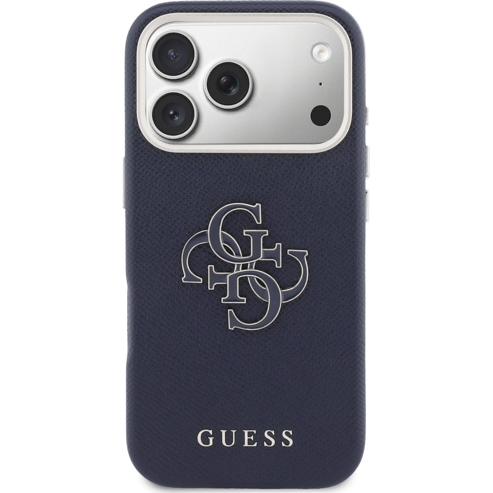 Handyhülle für iPhone 17 Pro Max, Guess FW Resin Logo, Dunkelblau