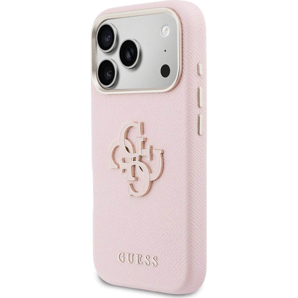 Handyhülle für iPhone 17 Pro Max, Guess FW Resin Logo, Rosa