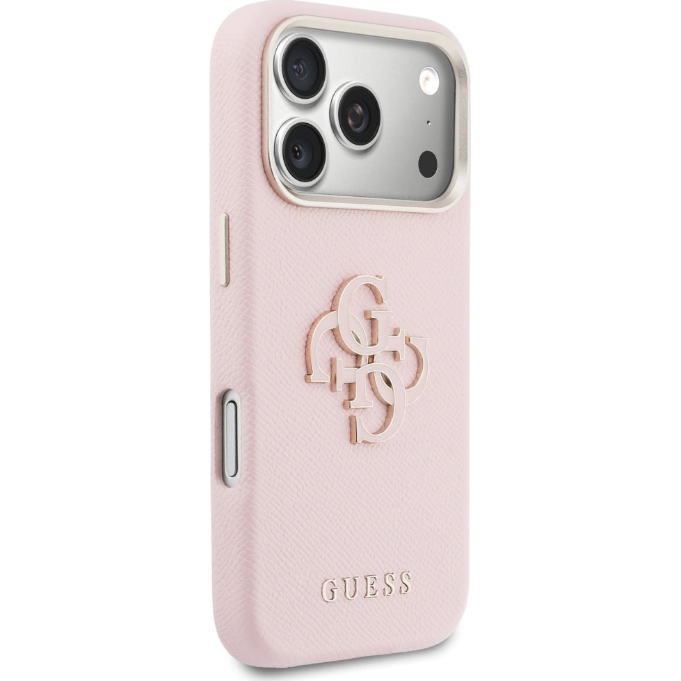 Handyhülle für iPhone 17 Pro Max, Guess FW Resin Logo, Rosa