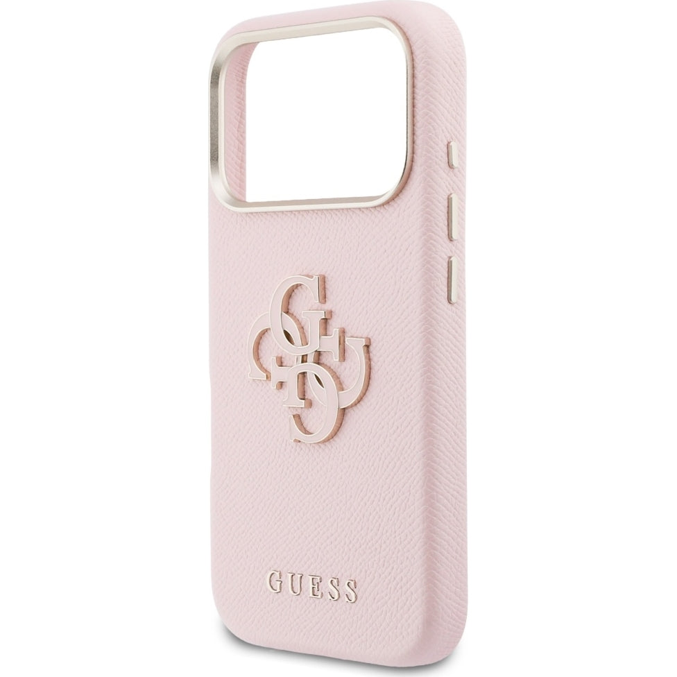 Handyhülle für iPhone 17 Pro Max, Guess FW Resin Logo, Rosa