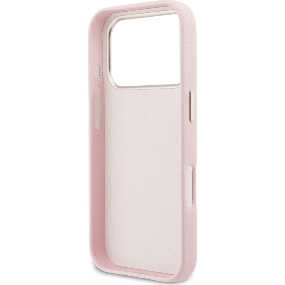 Handyhülle für iPhone 17 Pro Max, Guess FW Resin Logo, Rosa