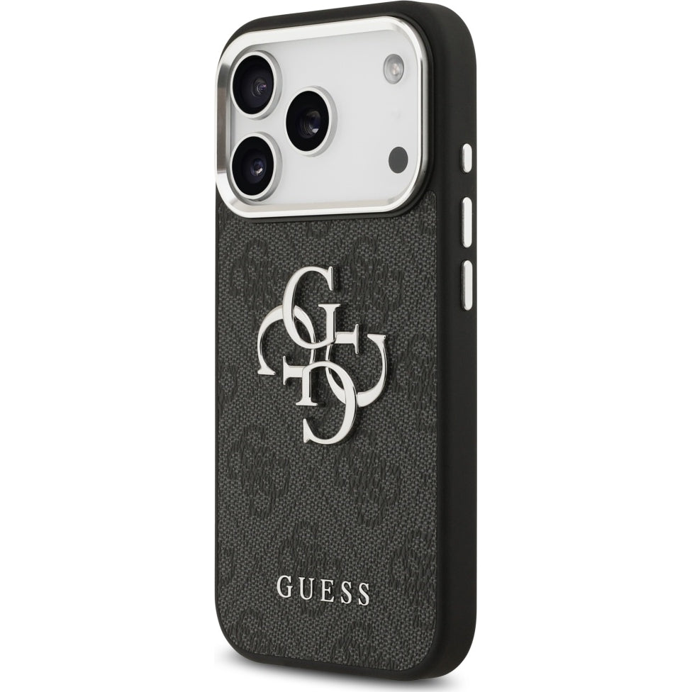 Handyhülle für iPhone 17 Pro, Guess Hardcase 4G Big 4G Classic Logo, Schwarz